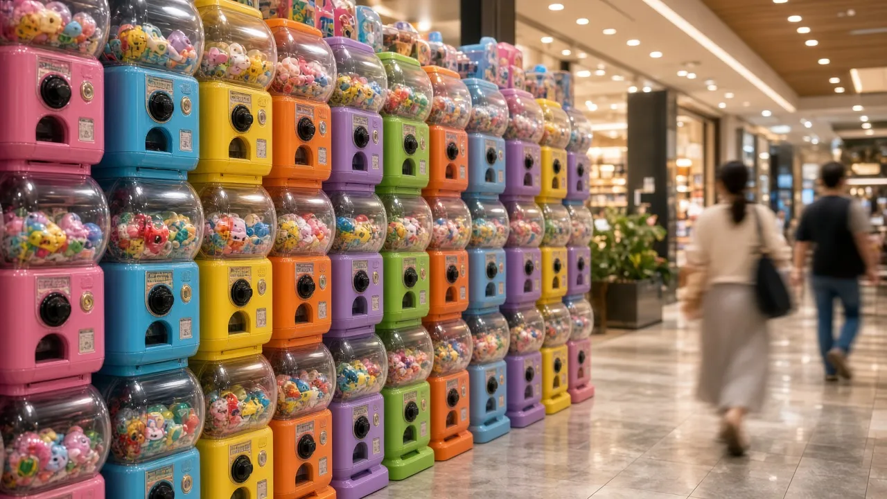 Vending machine anime e gashapon: guida a capsule, licenze e retail otaku in Italia