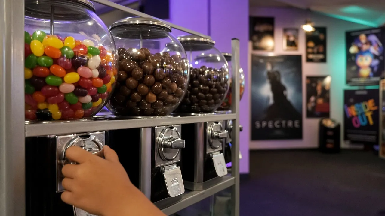 Distributore automatico di caramelle: guida a bulk candy, torri e vending cinema