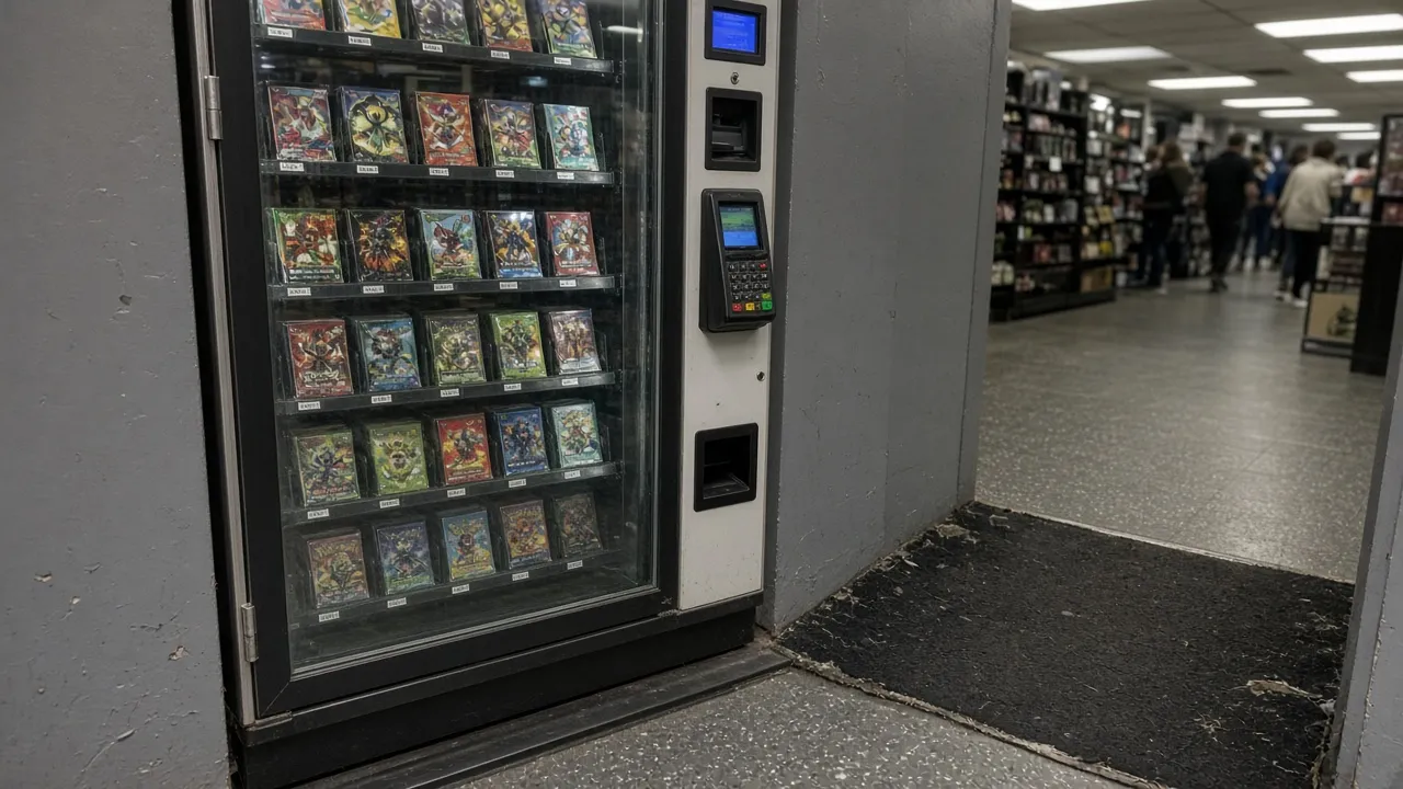 Collectible card vending machine