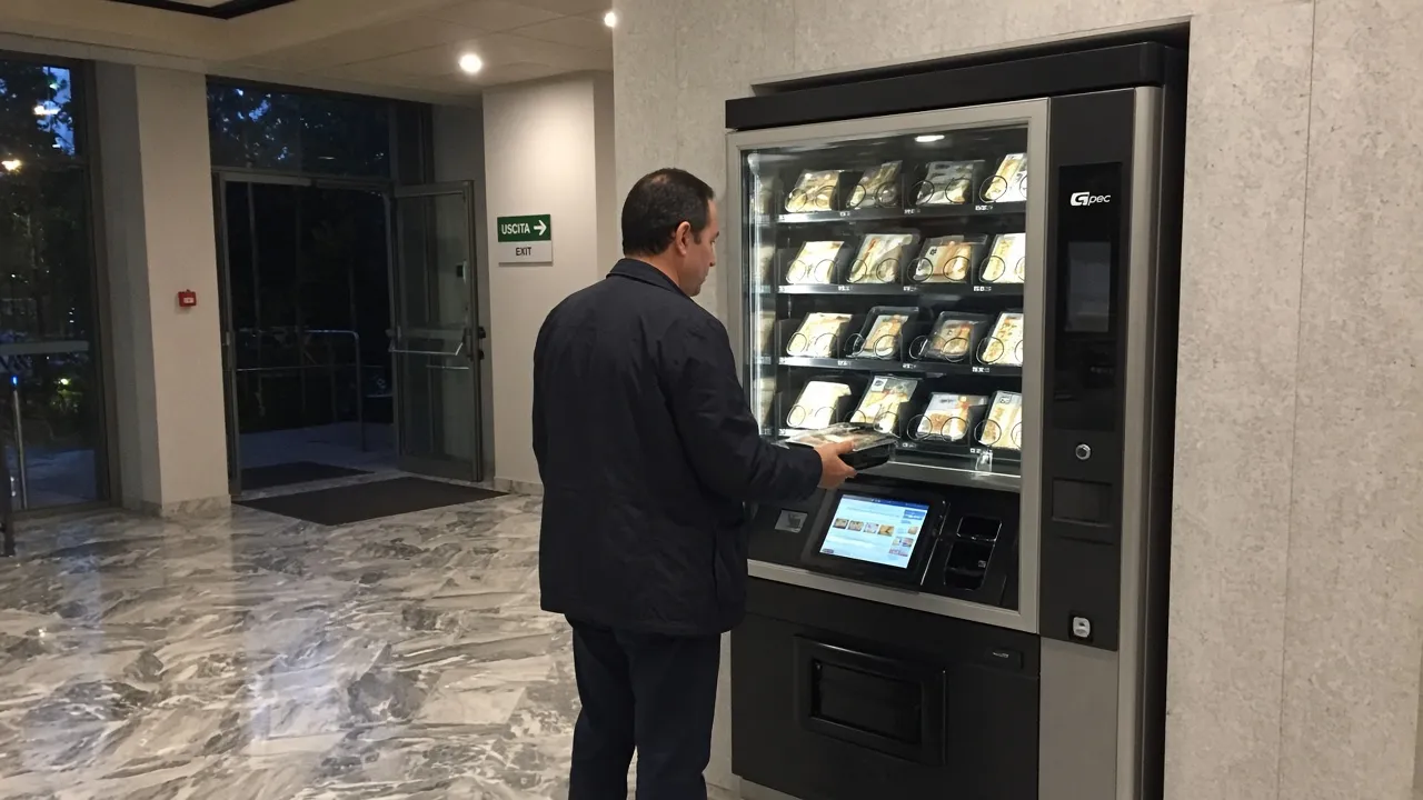 Distributore automatico di cibo pronto: guida al food vending (caldo, freddo e pronto consumo)