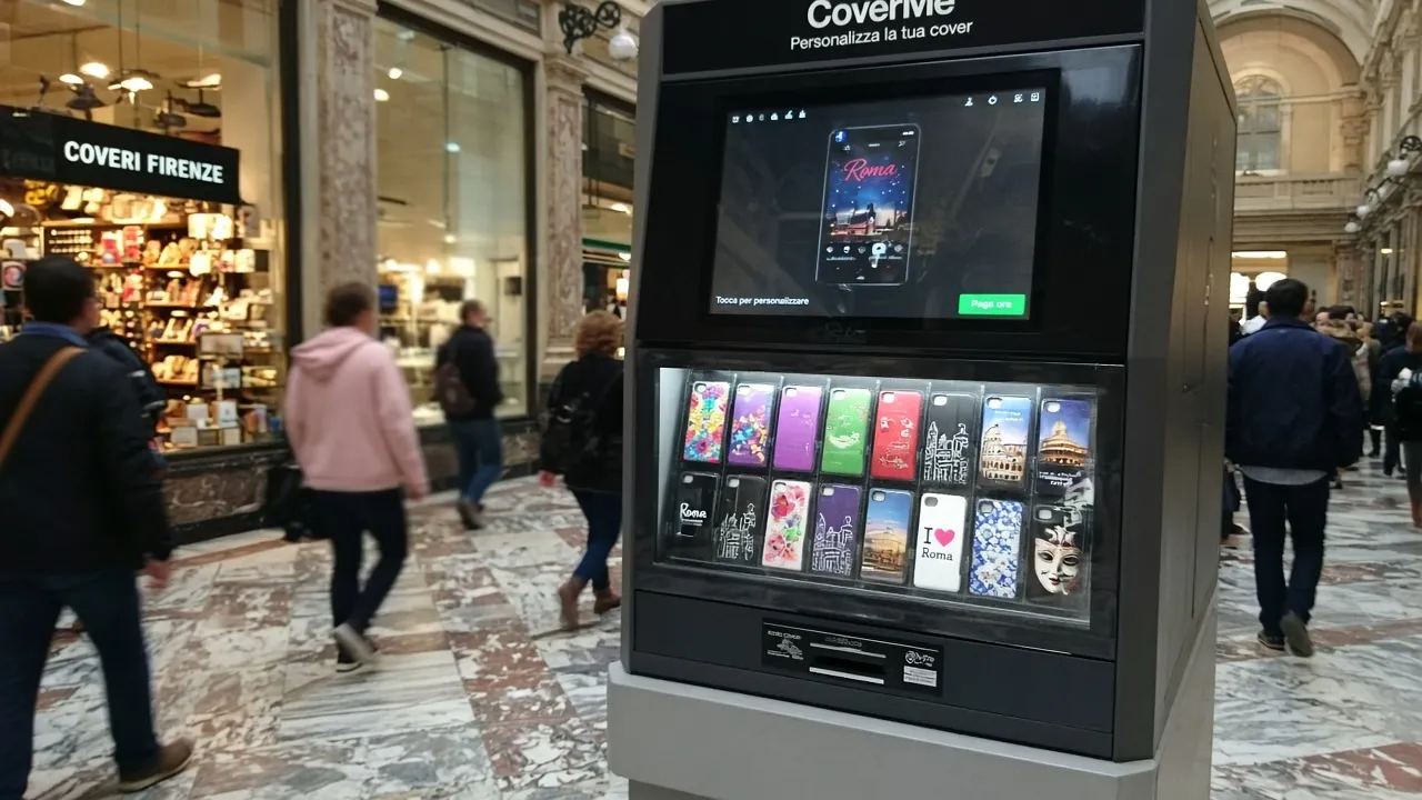Distributori automatici per centri commerciali e gallerie
