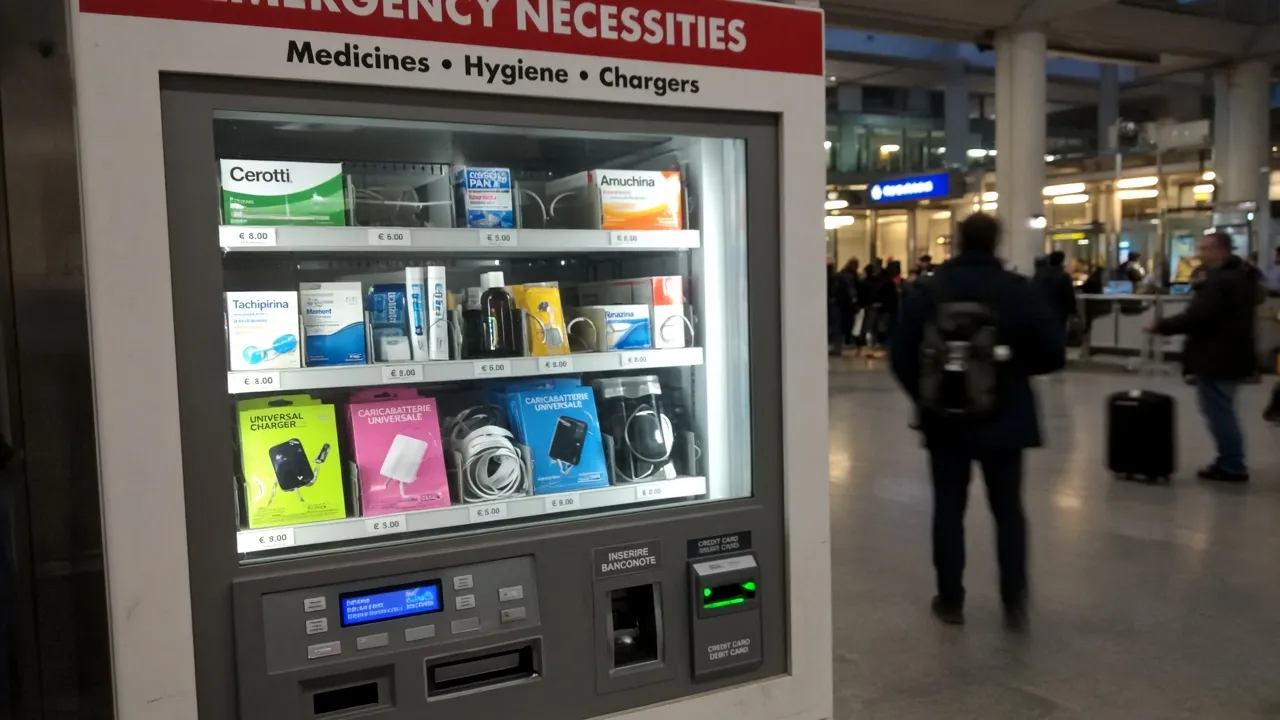Distributori automatici per stazioni ferroviarie e metropolitane: snack e bevande h24