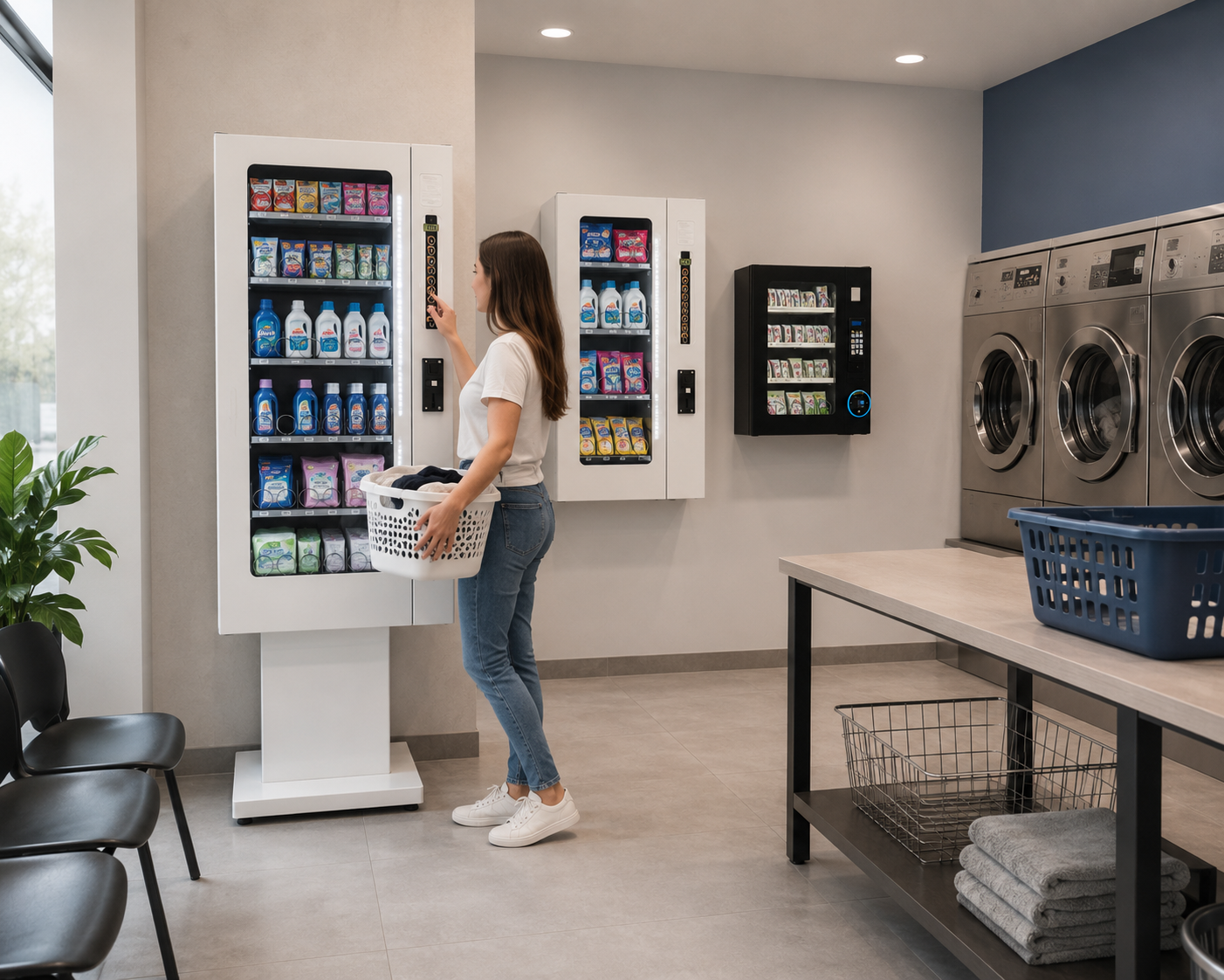 Distributori automatici per lavanderie self-service: il guadagno extra che mancava