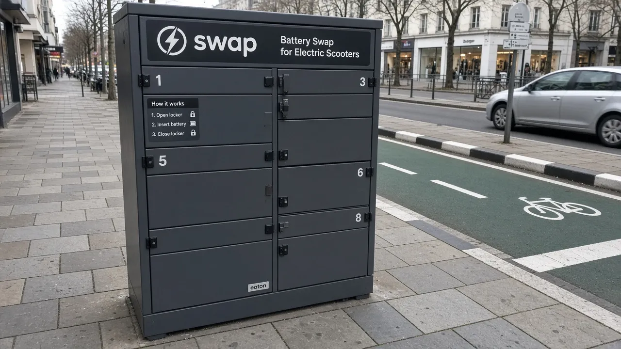 Smart city e stazioni di ricarica batterie per monopattini elettrici