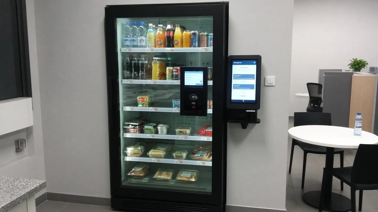 Distributore automatico per ufficio: vending aziendale e area break