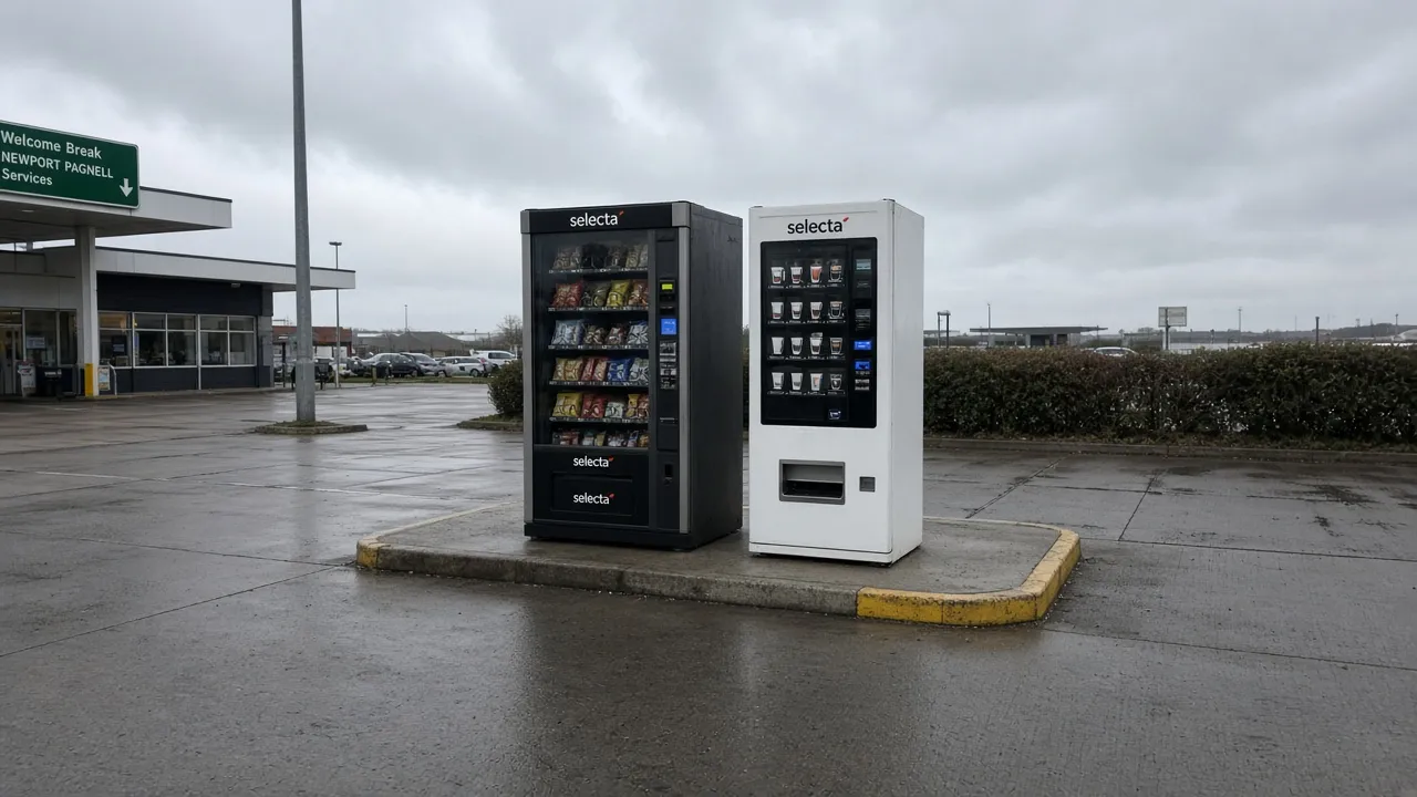Vending machines for petrol stations and rest areas