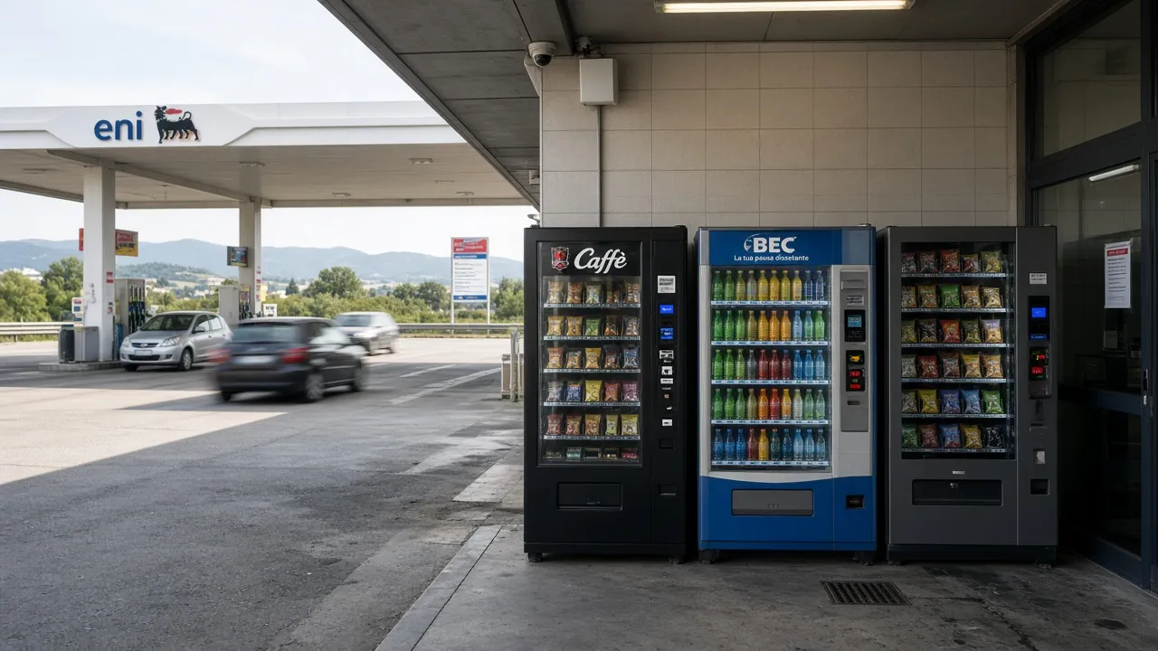Distributori automatici per stazioni di servizio e aree di sosta