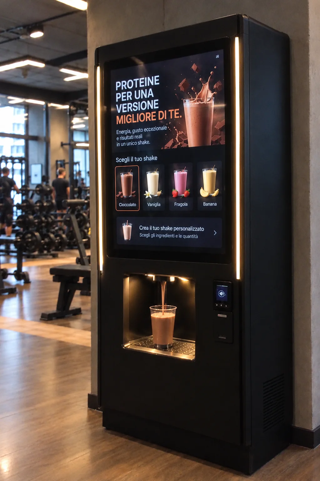 Distributore Mix Proteici in palestra
