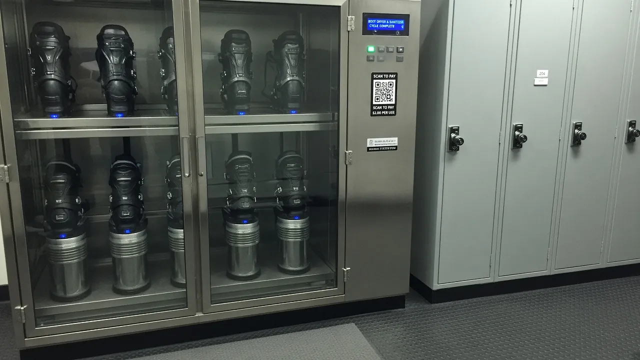 Automatic ski boot drying and sanitizing lockers: a guide for alpine hotels, lodges and rentals
