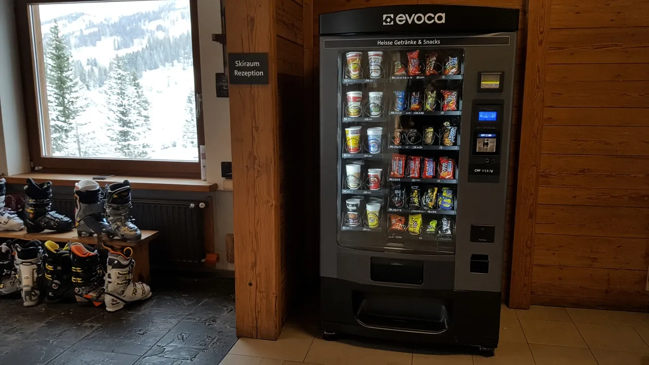 Distributori automatici per impianti sciistici, rifugi e località alpine